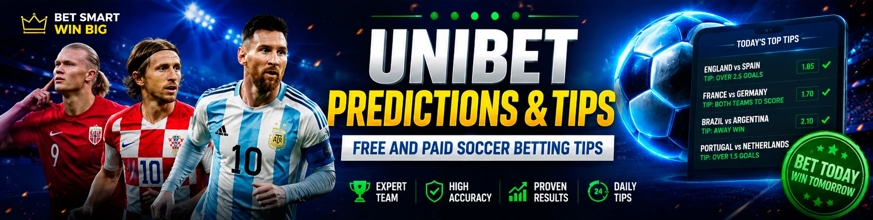 Unibet Predictions & Tips - Free and Paid Soccer Betting Tips
