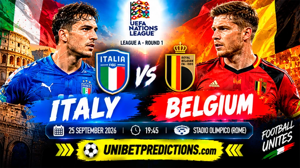 Italy vs Belgium Prediction
