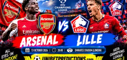 Arsenal vs Lille Prediction, October 13, 2026