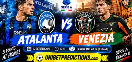 Atalanta vs Venezia Prediction, October 12, 2026
