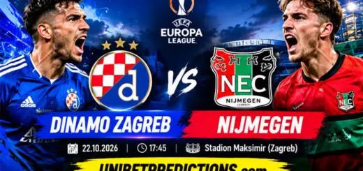 Dinamo Zagreb vs Nijmegen Prediction, October 22, 2026