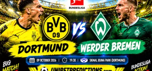 Dortmund vs Werder Bremen Prediction, October 9, 2026