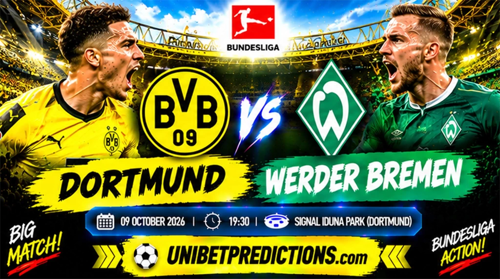 Dortmund vs Werder Bremen Prediction, October 9, 2026