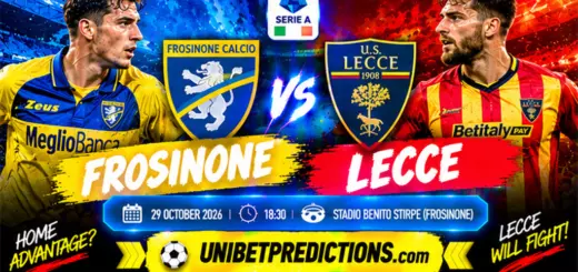 Frosinone vs Lecce Prediction, October 29, 2026