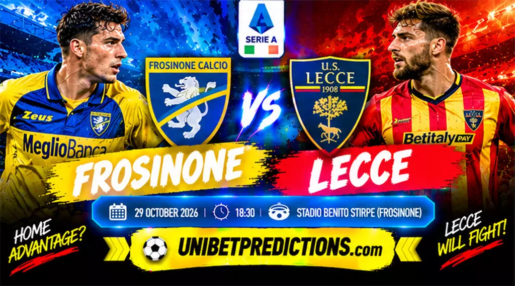 Frosinone vs Lecce Prediction, October 29, 2026