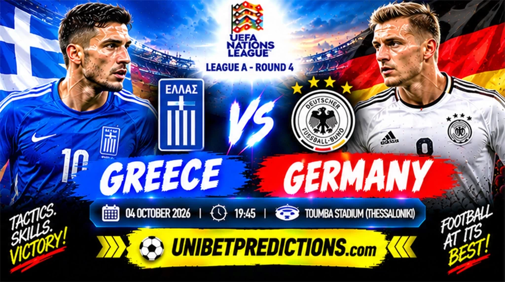 Greece vs Germany Prediction, October 4, 2026