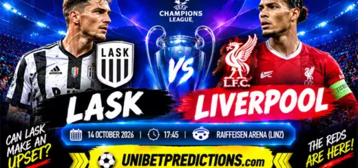 LASK vs Liverpool Prediction, October 14, 2026