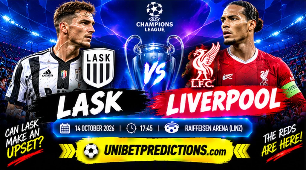 LASK vs Liverpool Prediction, October 14, 2026