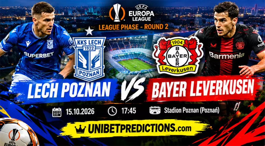 Lech Poznan vs Bayer Leverkusen Prediction, October 15, 2026