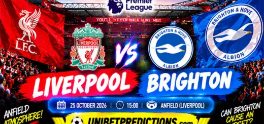 Liverpool vs Brighton Prediction, October 25, 2026