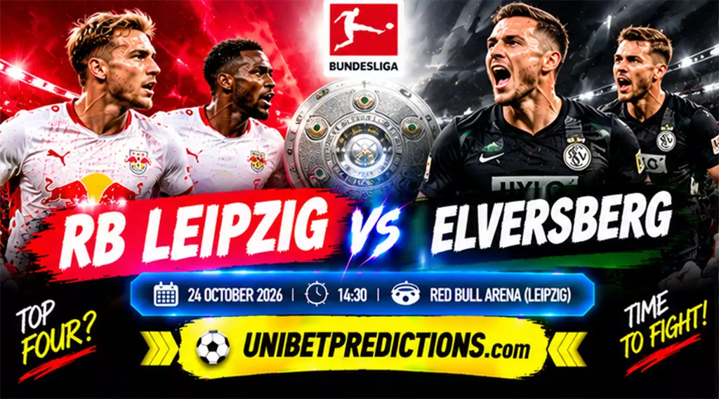 RB Leipzig vs Elversberg Prediction, October 24, 2026