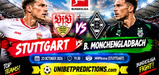 Stuttgart vs B. Monchengladbach Prediction, October 23, 2026