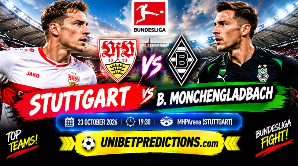Stuttgart vs B. Monchengladbach Prediction, October 23, 2026
